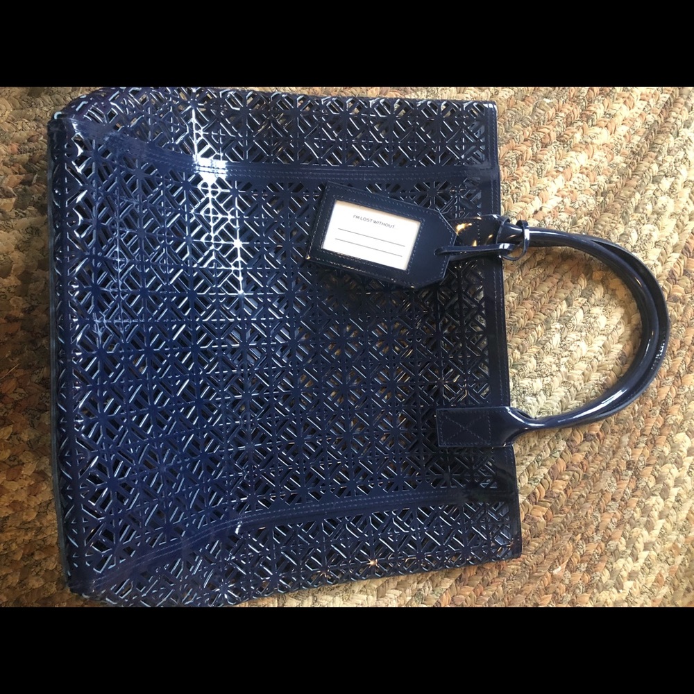 Tory Burch Plastic Jelly Shopper Tote Shoulder Bag